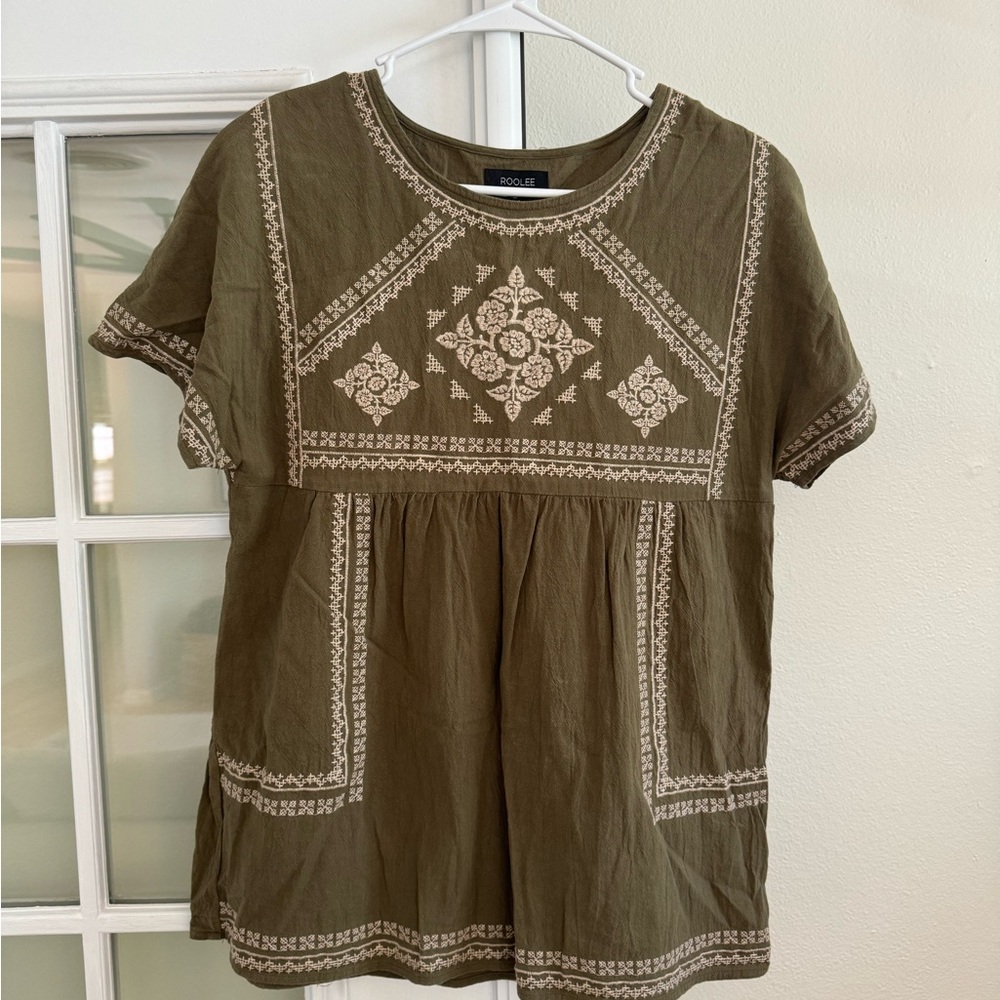 Roolee embroidered top